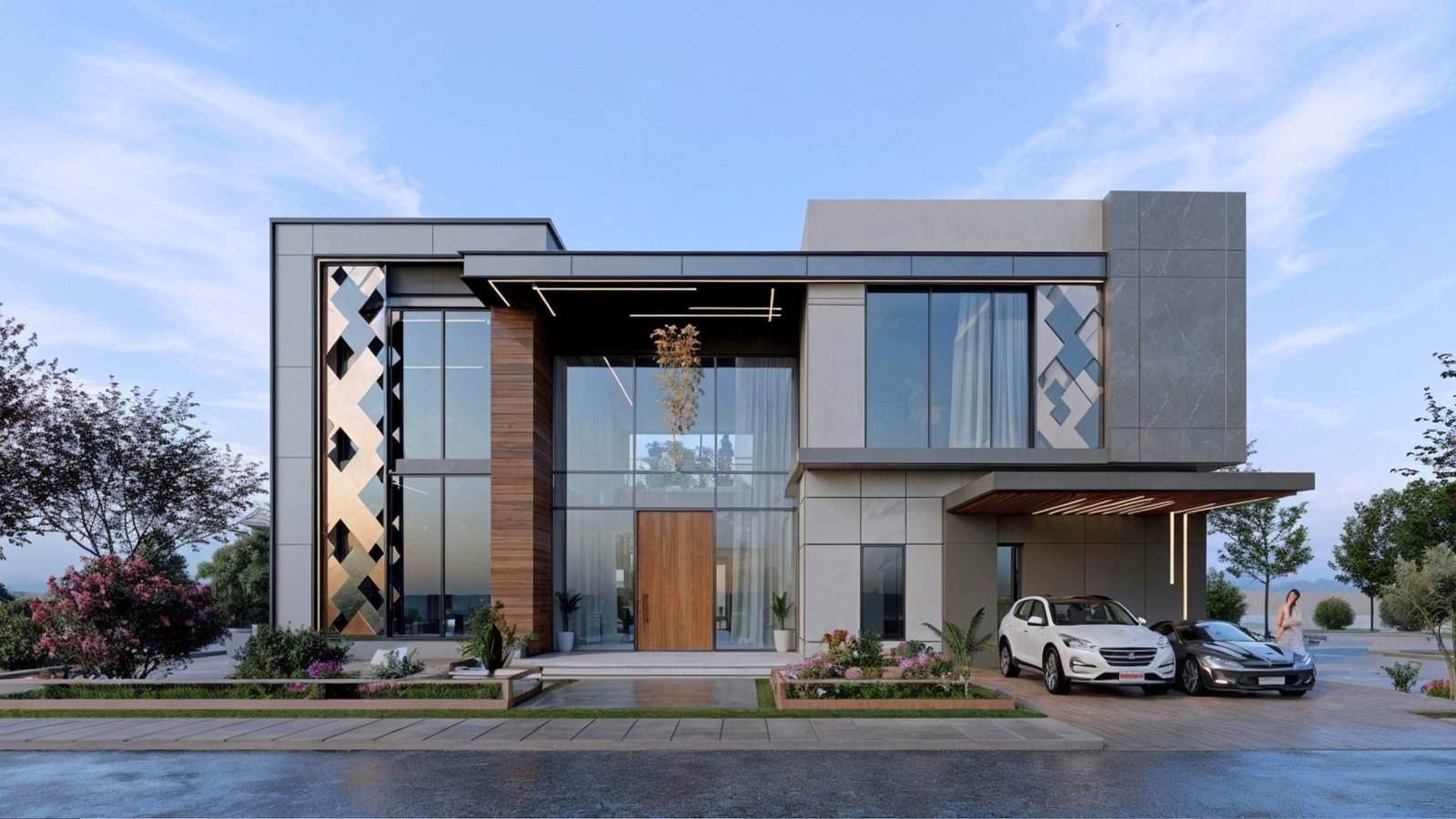 Modern Villa, Saadiyat Island, Abu Dhabi: design visualisation by Nation (2)